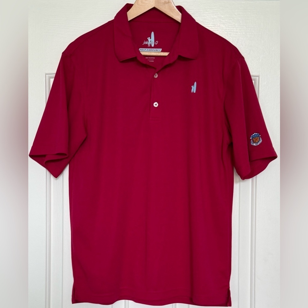 Johnnie-O Prep-Formance Polo – Sweetberry Wine – Size 16 (Bel-Air CC Crest) ⛳️🏌️